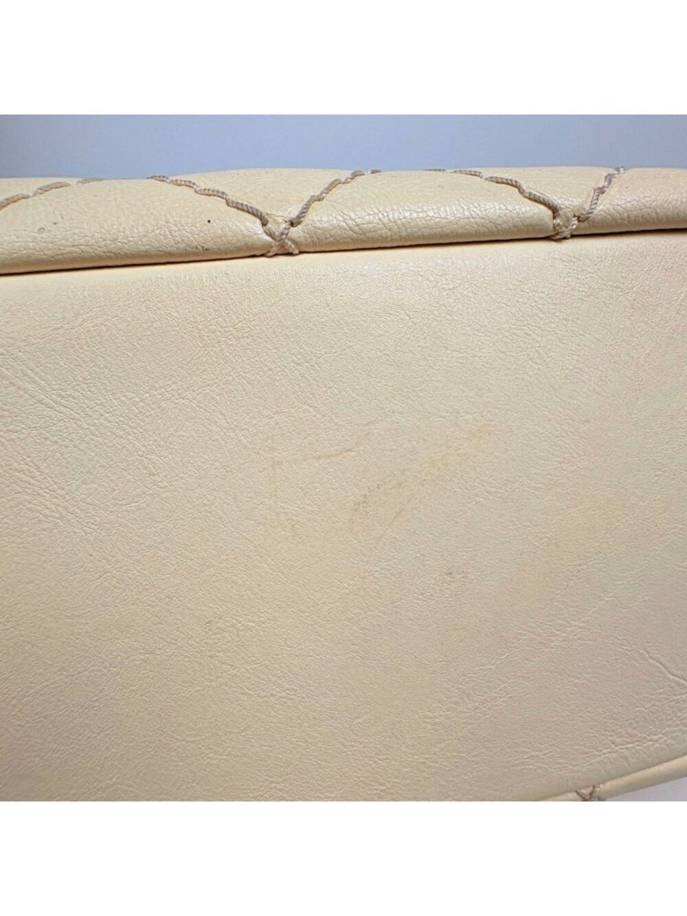 Chanel Wild Stitch Chain Tote CC Logo Leather White - Picture 3 of 15